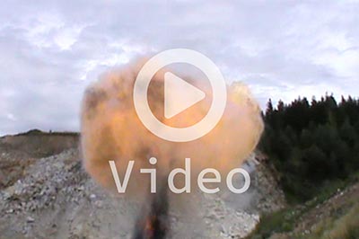 Video Explosion Spezialeffekt
